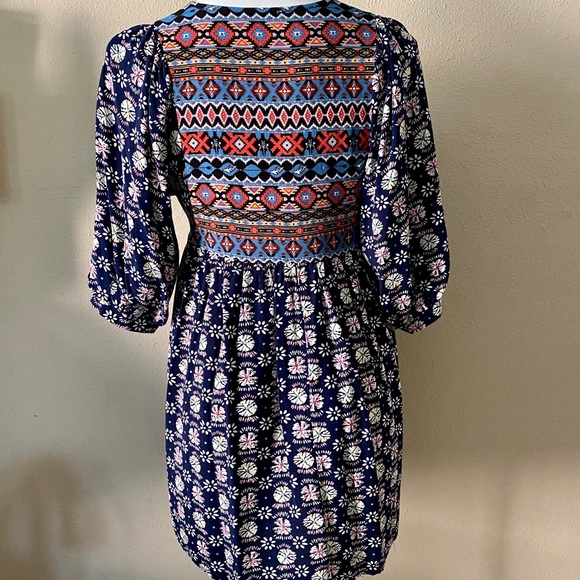 Umgee mixed print Aztec and floral dress - Picture 5 of 5